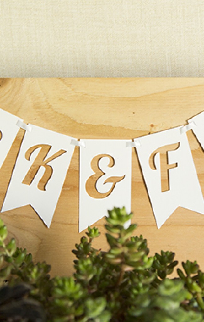 wedding banner Faye Champlin Studio