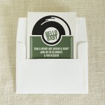 Record Baby Shower Invitation