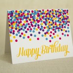 Happy Birthday Card Confetti