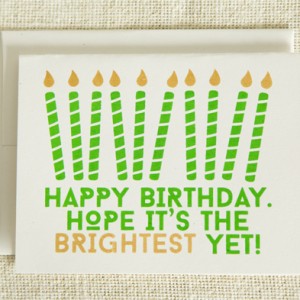 Etsy Birthday Card Screen Printed