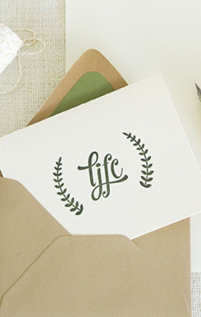 Custom Letterpress Stationery