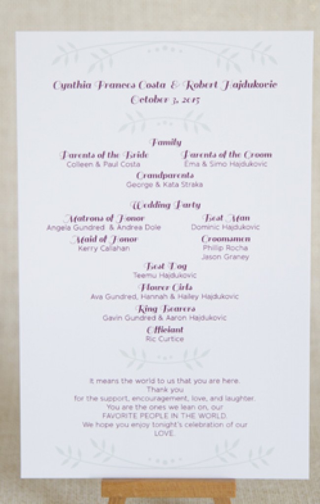 Custom Wedding Decor