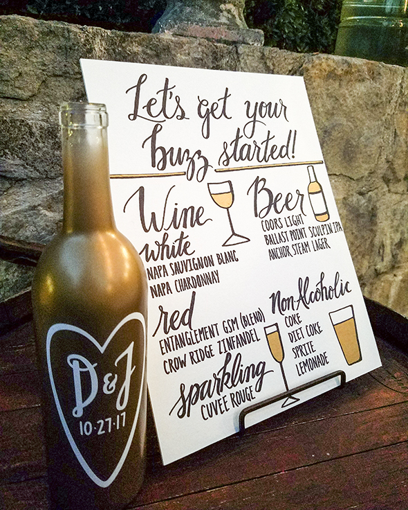 winery wedding decor