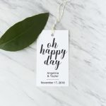 oh happy day favor tags