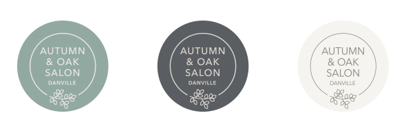 logo design for Autumn and Oak Salon